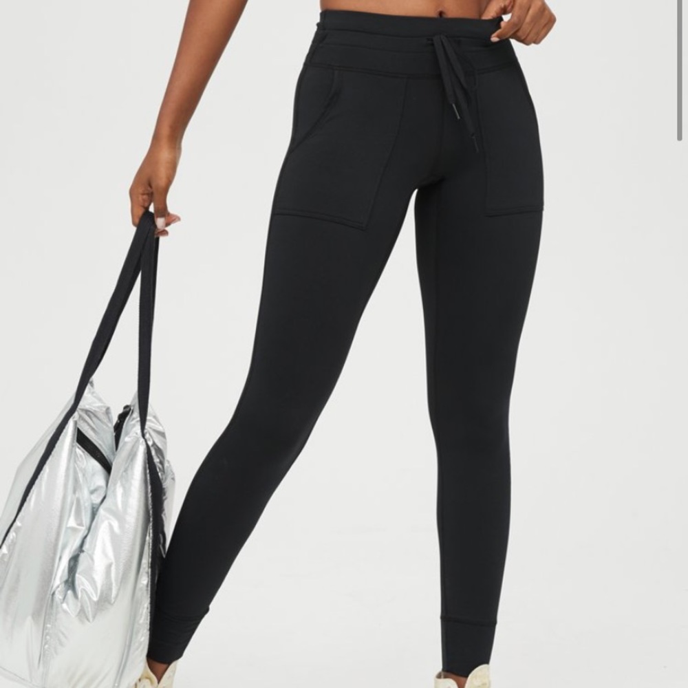 Aerie OFFLINE Warmup Drawcord Legging - Black